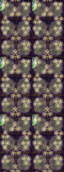 Yapraklı çiçekler ve kır ve kahverengi renkli papatya çiçekleri. Raster - stok. Kusursuz arkaplan deseni.