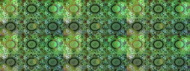 Raster - stok. Yeşil ve gri çiçekli eskiz deseni, suluboya çiçek deseni, sevimli çiçek, duvar kağıdı, kart veya kumaş için fayanslı.