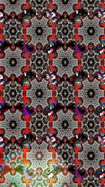 Çiçek deseni. Renkli Bahar Teması eskiz kalıbı. Raster güzel kumaş deseni çiziyor. Düz Çiçek Elementleri Tasarımı.