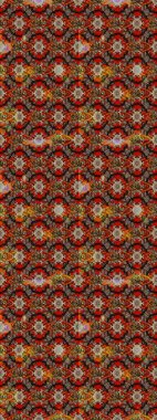 Kahverengi ve kırmızı renkler. Yaz çiçekleri teması. Suluboya resim taklit Raster çizimi. Klasik çiçekler. El çizimi soyut süslü elementler.