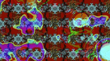 Çizim çiçek deseni duvar kağıdı, web sitesi arka planı, ambalaj kağıdı, davetiye, broşür, afiş veya web sitesi için kullanılabilir. Parlak elementlerin. El çizimi Raster illüstrasyonu.