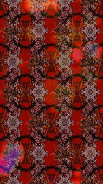 Motley illüstrasyonu. Çiçekli bahar çiçekleri. Küçük çiçekte güzel bir desen. Küçük renkli çiçekler. Moda baskıları için zarif bir şablon. Çizim.