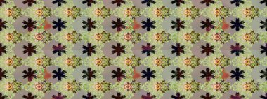 Raster düz çiçekleri pürüzsüz desen. Tarafsız ve gri renklerde çiçekler. Tasarım hediye paketi, tebrik kartları, posterler ve afiş tasarımı.