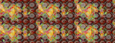 Gri ve kahverengi renkli çiçekler. Çiçekli karalama şeklinde Raster çiçek deseni. Nazik, narin çiçek arkaplanı.