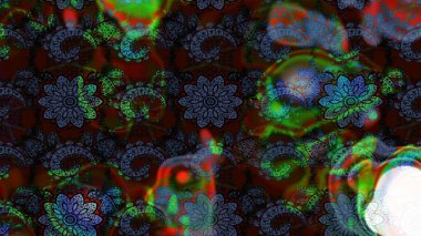 Etnik Mandala süsü. Raster Henna dövme stili. Tekstil, tebrik kartı, boyama kitabı, telefon kılıfı baskısı için kullanılabilir. Hint çiçekli desenli şal desenli..