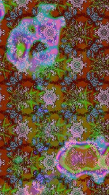 Kızılderili desenli desenli desenli şal deseni. Tekstil, tebrik kartı, boyama kitabı, telefon kılıfı baskısı için kullanılabilir. Etnik Mandala süsü. Raster Henna dövme stili.