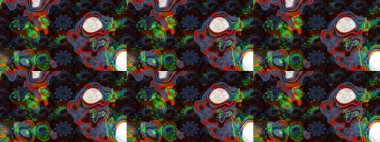 El yapımı çiçek ve bitki koleksiyonu. Şirin karalamalı çiçek desenli çizim. Raster illüstrasyonu. Eskiz tarzı kahverengi ve mavi renkler. Raster illüstrasyonu.