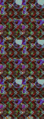 Kahverengi ve kırmızı renkte çiçekler. Yumuşak, bahar çiçekli arka plan. Raster çiçek desenli ve çiçekli..