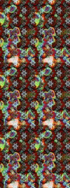 Kahverengi ve kırmızı renkte çiçekler. Çiçekli eskiz çizimi. Renkli Yaz Temalı eskiz kalıbı. Düz Çiçek Elementleri Tasarımı.