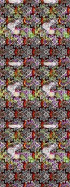 Şatafatlı bahar bahçesi dokusu. Raster illüstrasyonu. Çiçek deseni. Çiçek çizimi arkaplanı.