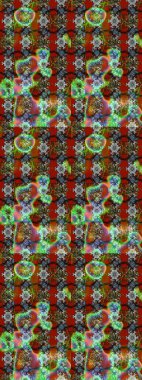 Eski usul küçük çiçekli şirin bir eskiz deseni. Raster illüstrasyonu. Moda arka planında parlak buketler. Kumaş, duvar kâğıdı ve kağıda yazdırmak için gelişen arkaplan.