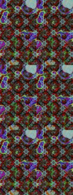 Kahverengi ve kırmızı renkte çiçekler. Yumuşak, bahar çiçekli arka plan. Raster çiçek desenli ve çiçekli..