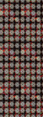 Raster stili kumaş deseni. Çiçekler suluboya çizim deseni.