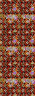 Renkli Bahar Teması eskiz kalıbı. Düz Çiçek Elementleri Tasarımı. Kahverengi ve bej renkli çiçek buketi suluboya. Raster illüstrasyonu.