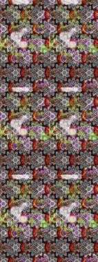 Şatafatlı bahar bahçesi dokusu. Raster illüstrasyonu. Çiçek deseni. Çiçek çizimi arkaplanı.