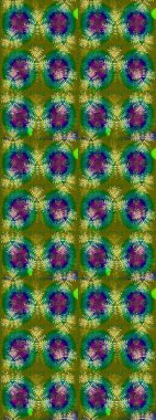 Colorful grunge flourish abstract background with cologreen and blue flowers. Raster texture for prints, fabric, wallpapers, textile. Embroidery floral seamless pattern.