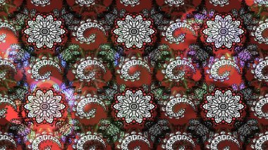 Nazik, narin çiçek arkaplanı. Gri ve kahverengi renkli çiçekler. Raster çiçek desenli ve çiçekli..