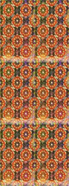 Kahverengi ve turuncu renklerde, altın elementli, pürüzsüz desen. Şam tasarım için kusursuz desen.