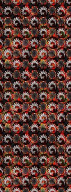 Moda baskıları için zarif bir şablon. Robot resim. Küçük renkli çiçekler. Küçük çiçekte güzel bir desen. Motley illüstrasyonu. Çiçekli bahar çiçekleri.