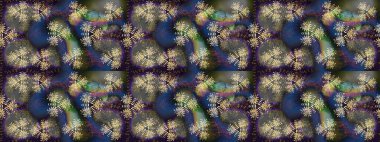 Raster illüstrasyonu. Gri ve kahverengi renkli çiçekler. Kusursuz çiçek deseni duvar kağıdı için kullanılabilir.