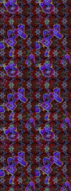 Kahverengi ve kırmızı renkte çiçekler. Çiçekli eskiz deseni. El çizimi. Suluboya çizimi.