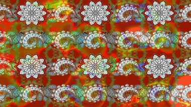 El çizimi Raster çizimi. Çizim çiçek deseni duvar kağıdı, web sitesi arka planı, ambalaj kağıdı, davetiye, broşür, afiş veya web sitesi için kullanılabilir. Karalama elementleri.