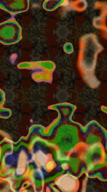 Halk tarzı. Modern çiçek arkaplanı. Parlak renkli çiçekleri olan ve kahverengi ve yeşil renkli yaprakları olan harika bir çiçek deseni. Moda baskıları için zarif bir şablon.