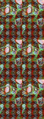 Modaya uygun kumaş deseni. Tony 'nin kumaş kalıbını çiz. Raster illüstrasyonu. Küçük çiçekte sevimli çiçek deseni var..