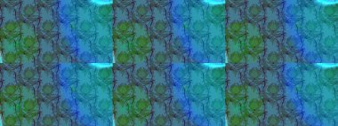 Raster desen. Suluboya efekti. Organik öğeleri. Botanik seamless modeli.