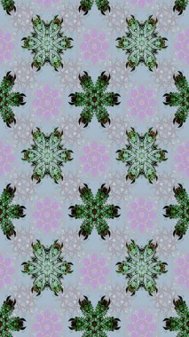 Suluboya çizimi. Gri ve mavi renkte çiçekler. Çiçekli eskiz deseni. El çizimi.