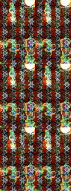 El çizimi Raster çizimi. Çizim çiçek deseni duvar kağıdı, web sitesi arka planı, ambalaj kağıdı, davetiye, broşür, afiş veya web sitesi için kullanılabilir. Karalama elementleri.