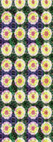 Tatil havası. Nazik romantik baskı. Raster dikişsiz şirin çiçek deseni. Bahar mevsimi. Yeşil ve nötr renkte çiçekler.