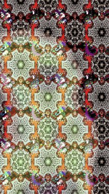 Çiçeksel elementlerle süslenmiş zarif raster dokusu. Küçük çiçekte hoş bir çiçek deseni var. Parlak çiçekli nötr ve siyah renkler üzerine soyut çizim deseni.