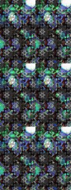 Düz Çiçek Elementleri Tasarımı. Siyah ve gri renkli çiçekler. Renkli Bahar Teması eskiz kalıbı. Raster illüstrasyonunda çiçek deseni çizimi.