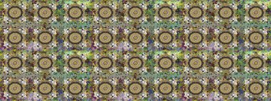 Düz Çiçek Elementleri Tasarımı. Sevimli çiçek raster deseni. Renkli Bahar Teması eskiz kalıbı. Gri ve nötr renkte çiçekler.