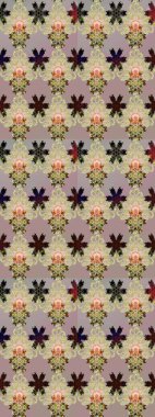 Çiçek desenli eskiz, yaz çiçekleri. Düz Çiçek Elementleri Tasarımı. Renkli Bahar Teması eskiz kalıbı. Bej renkte çiçekler.