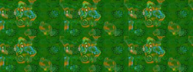 Renkli Bahar Teması eskiz kalıbı. Raster. Düz Çiçek Elementleri Tasarımı.