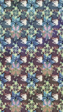 Tarafsız ve gri çiçekli kusursuz desen, suluboya çiçek deseni, güzel çiçek, duvar kağıdı, kart veya kumaş için fayanslı. Raster - stok.