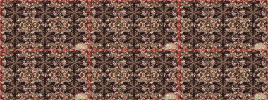 Raster illüstrasyonundaki çiçek desenli çizim. Renkli Bahar Teması eskiz kalıbı. Düz Çiçek Elementleri Tasarımı. Güzel kumaş deseni.