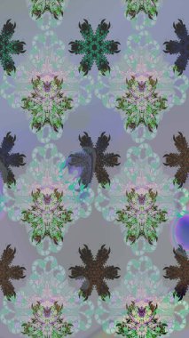 Çiçekli çiçek deseni, suluboya. Küçük çiçekte güzel bir çiçek deseni var. Raster deseni.