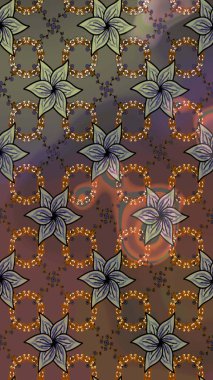 Kahverengi ve gri renkli çiçekler. Nazik, narin çiçek arkaplanı. Raster çiçek desenli ve çiçekli..