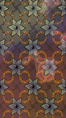 Kahverengi ve gri renkli çiçekler. Nazik, narin çiçek arkaplanı. Raster çiçek desenli ve çiçekli..