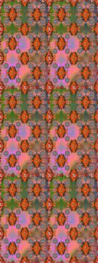 Şirin karalama çiçekleri olan kusursuz çiçek desenleri. Raster illüstrasyonu. Eskiz tarzı kahverengi ve turuncu renklerde. Raster illüstrasyonu. El yapımı çiçek ve bitki koleksiyonu.