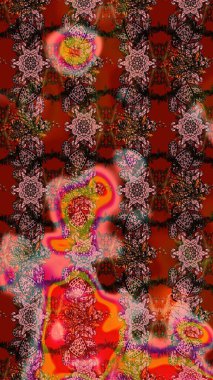 Paisley el çizimi elementler. Ev dekoru. Fantezi çiçekli eskiz deseni, doğal duvar kağıdı, çiçek desenli kıvrımlı illüstrasyon.