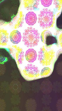 Yumuşak, bahar çiçekli arka plan. Yeşil ve beyaz renkli çiçekler. Raster çiçek desenli ve çiçekli..