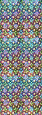 Şirin çiçek elementleri. Düz Çiçek Elementleri Tasarımı. Taslak desenli, modaya uygun kumaş deseni. Raster illüstrasyonu. Renkli Bahar Teması çizim şablonu.