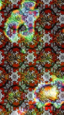 Gri ve kahverengi renkli çiçekler. Çizim çiçek deseni duvar kâğıdı olarak kullanılabilir. Raster illüstrasyonu.