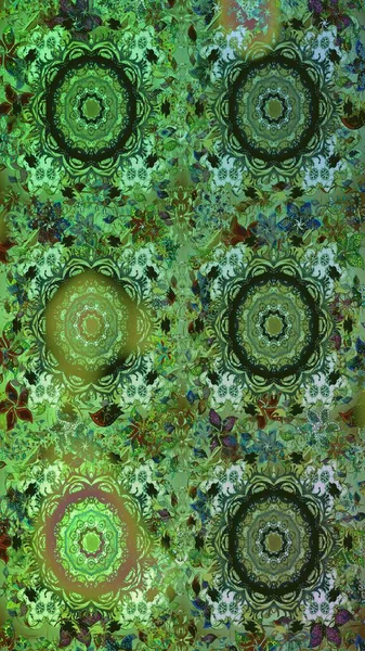 Çiçek desenli eskiz. Yeşil ve gri renkli çiçekler. Tişört baskısı için çiçek boyama rasteriName.