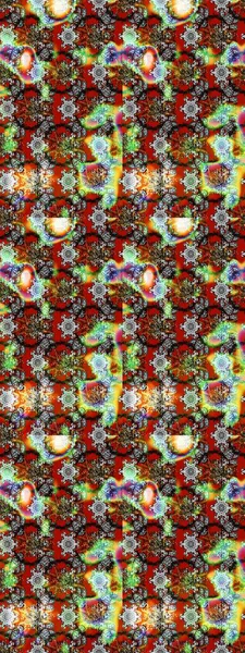 Raster illüstrasyonu. Küçük çiçekli yay deseni çiz. Suluboya tarzında gri ve kırmızı renkler üzerine.