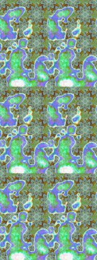 Yeşil ve mavi renkte çiçekler. Düz Çiçek Elementleri Tasarımı. Güzel çiçek deseni. Renkli Bahar Teması çizim şablonu.